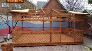 Беседка типовая с полом 4x5