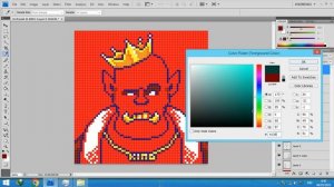 Tutorial Drawing Pixel Art Using Adobe Photoshop - Cool Orc 4