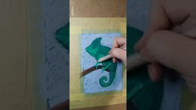 Как покрывать акриловым лаком рисунки масляной пастелью