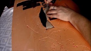 Кинусайга - печворк без иглы/картина-Совушка