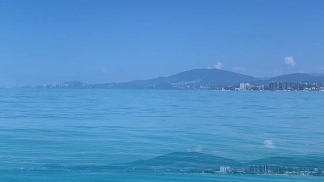 90..Black Sea , Adler      Черное море , Адлер  ВИД С МОРЯ НА ГОРЫ И  ОЛИМПИЙСКИЕ ОБЪЕКТЫ 18.06.202