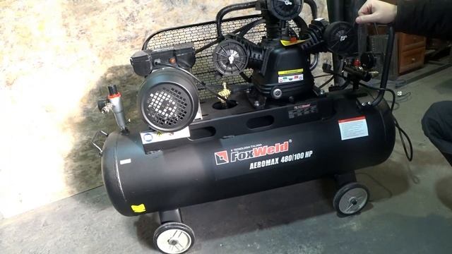 Компрессор FOXWELD aeromax 480/100HP. ХОЛОДНАЯ КОВКА. смотреть онлайн