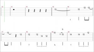 F.R. David - Words / Guitar Solo Tab+BackingTrack