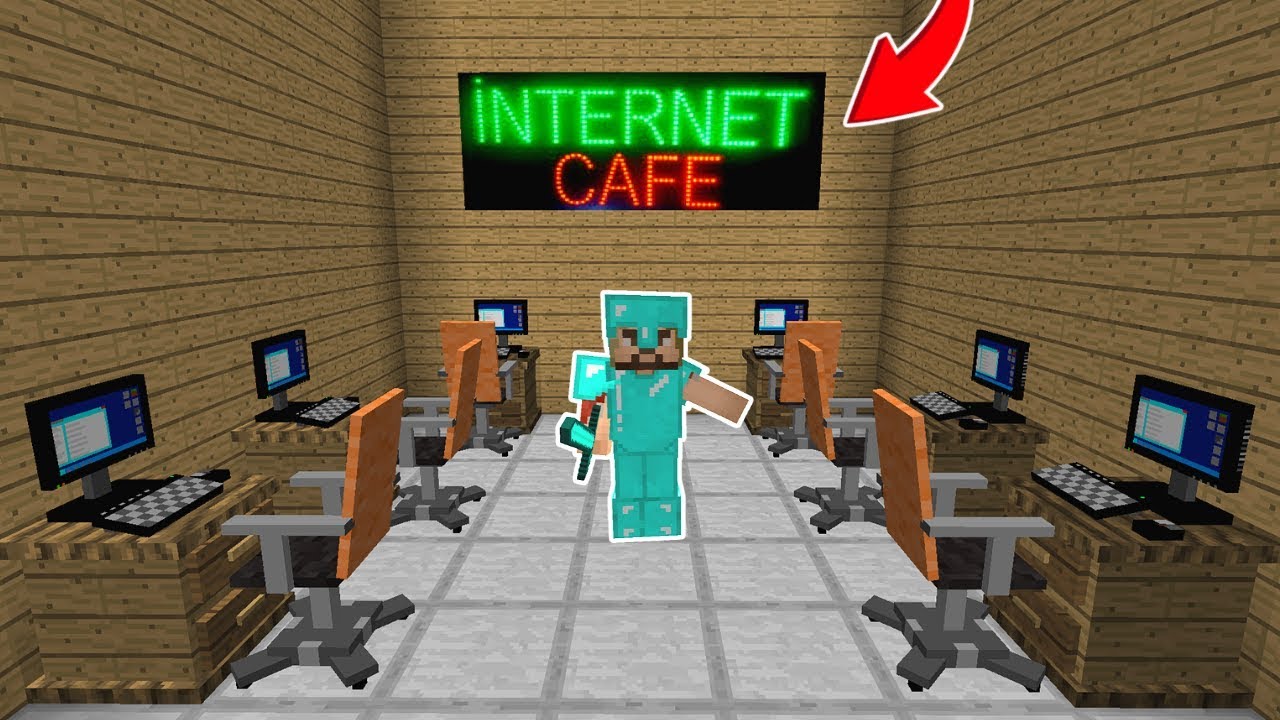 Карта internet cafe в майнкрафт