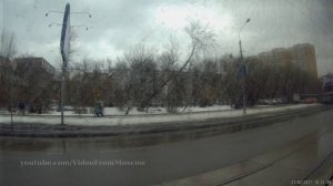 Трамвай 33 метро Бульвар Рокоссовского - Сокольническая застава // 2017