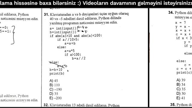 İnformatika DİM test bankı: Proqramlaşdırma (səhifə 91 ~ 99) смотреть онлайн
