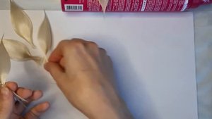 Постиж украшение цветок на ложках, сделано из искусственных волос