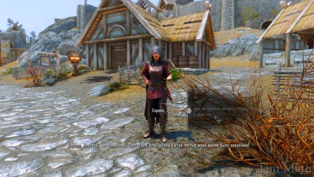 Skyrim ٠ Реакция Сераны на Лук Ауриэля