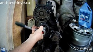 AKL (golf 4) Съем ремня грм, помпы, ролика