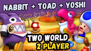 New Super Mario Bros. U Deluxe – 2 Players World 2 (Nabbit + Blue Toad)