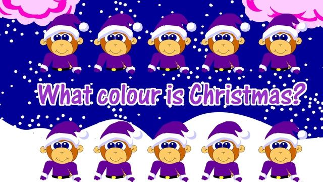 Colors What Color is Christmas Song English GenkiEnglish