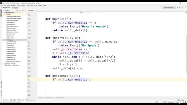 3  Heaps Implementation   Python Program
