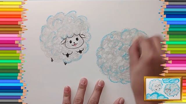 Рисуем с АЛИСОЙ | Как нарисовать барашка облачко | Учимся рисовать красиво. смотреть онлайн