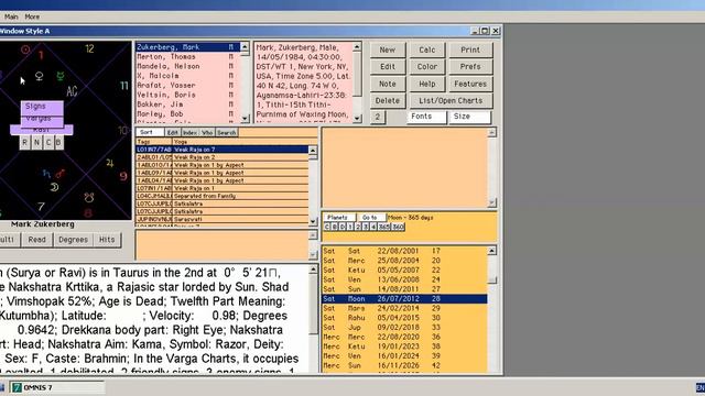 Ведическая астрология. Астро-карта основателя Facebook.com смотреть онлайн