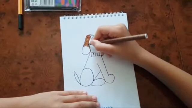 Как нарисовать собаку из цифр? Рисунок из цифры 6 и цифры 2.