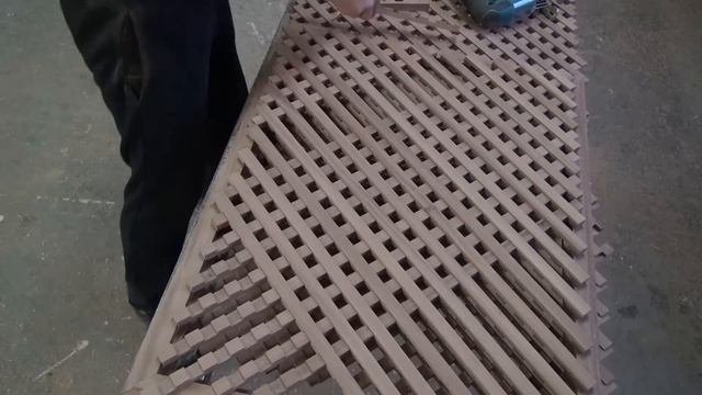 Изготовление деревянной решетки  версия 2