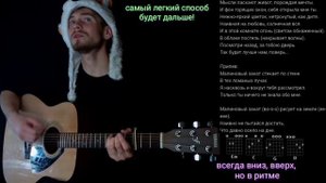 Малиновый Закат - Макс Корж: как играть на гитаре без баррэ, аккорды разбор, cover