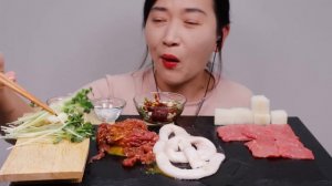 소 등골 육회 리얼사운드 먹방 ASMR Beef Spine Bone Marrow,Beef Tartare(yukhoe) MUKBANG EATING SOUNDS NO TALKING
