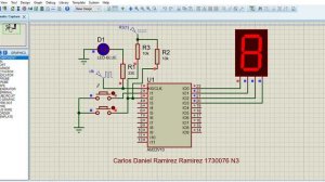 Pia contadorflip flop tipo D   Proteus 8 Professional   Carlos Daniel Ramirez Ramirez 1730076