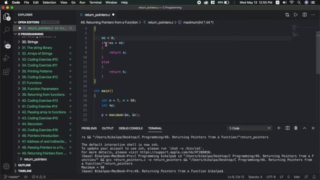 Returning Pointers from a Function | C Programming Tutorial in Nepali #49