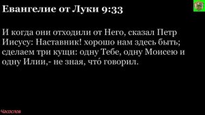 Аудиокнига. Библия. Новый Завет. ЕВАНГЕЛИЕ ОТ ЛУКИ. Глава 9