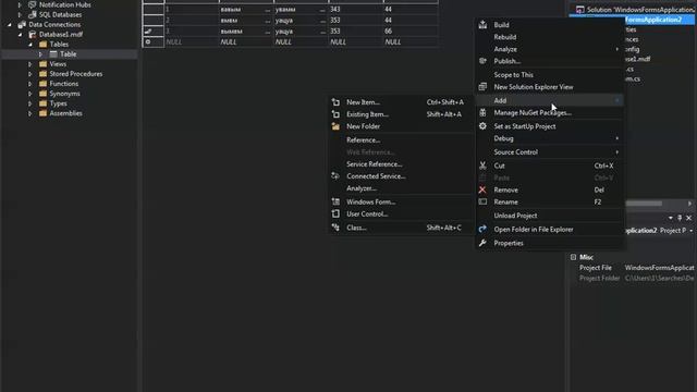 #1 Как подключить базу данных к форме в Visual Studio? смотреть онлайн