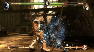 Mortal Kombat 9 - Глава 14 Кибер Саб-Зиро, Прохождение. ЛЮТЫЙ БОЙ ПРОТИВ ГОРО И КИНТАРО!