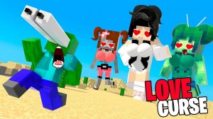 Monster School : LOVE CURSE GIANT GIRLS APOCALYPSE - Minecraft Animation