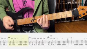 Deftones - Korea (Guitar Playthrough with Tabs)