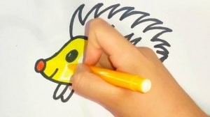 Bolalar uchun Tipratikan rasm chizish/Drawing Hedgehog for children/Рисование еж для детей