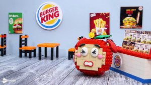 Blue and Pink Delights - LEGO Apu's Colorful Food Journey | Lego Food Adventures