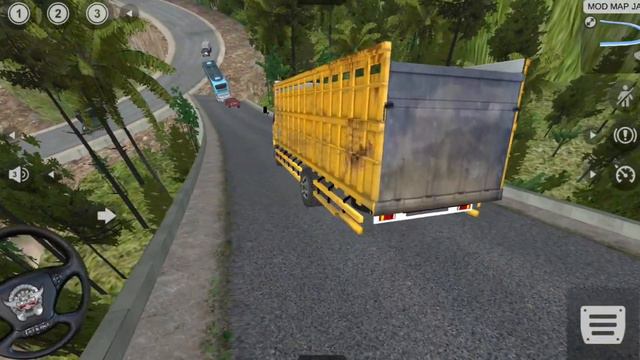 WOW KEREN, Jalur Exstrime Game Mobil Truk Tronton Panjang Oleng Mitsubihi Fuso.