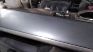 ремонт переднего правого крыла,бампера и кронштейн на фаре правой на лансер 10.