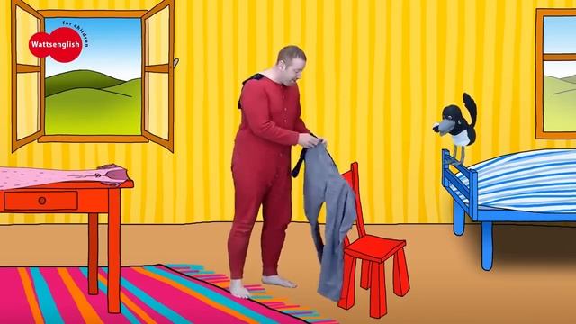 Getting Dressed Clothes for Kids English Stories for Kids from Steve and Maggie одежда на английском