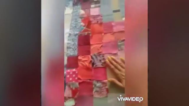 Лоскутное покрывало ,,Весенний букет,, собираю кубики как в  майнкрафте