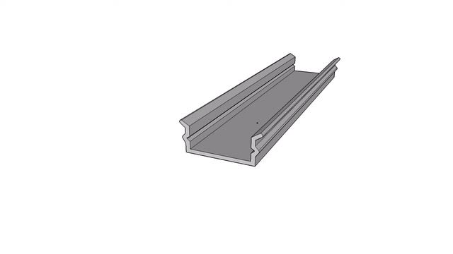 Накладной профиль алюминиевый анодированный LC-LP-0616-2 Anod смотреть онлайн