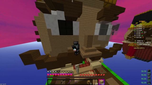ТОЛЬКО ДЕРЕВО НА БЕДВАРСЕ! | Бедварс но я могу использовать только дерево! | Minecraft Bedwars смотреть онлайн