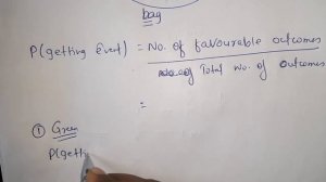 A bag contains 5 white , 6 red and 4 green balls. One ball is drawn at random. what is the....