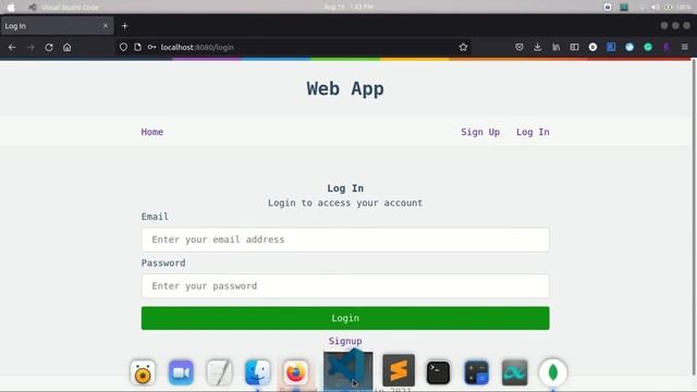 Web Authentication App | Part 10 | Working of login page | Golang | MongoDB смотреть онлайн