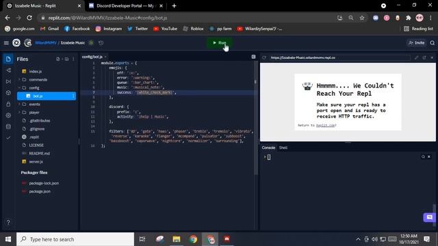 How to make Music BOT w/ BUTTONS! & FILTERS! | No Coding | Repl 24/7