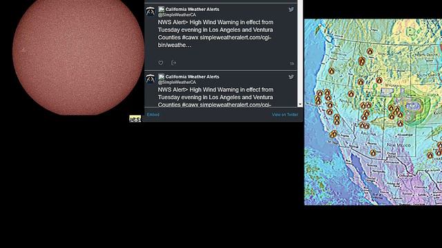 Weather Watch, Tropical weather, Storm Warnings, Solar Storms, California Wild Fires Tornado смотреть онлайн