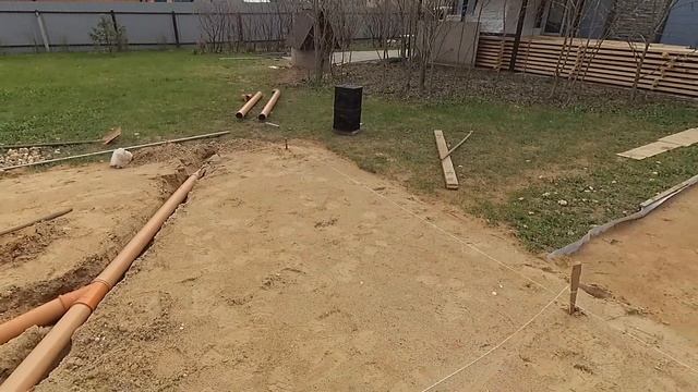 Баня чаcть #12 Вентиляция и канализация в фундаменте смотреть онлайн