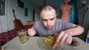 МУКБАНГ НАРЕЗКИ ЛУЧШЕЕ - МАКАРОНЫ / СОСИСКИ / ПИЦЦА / САЛАТ / EATING Mukbang АСМР 31. 08. 2024