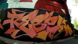 GRAFFITI BOMBING/ 100 kvadratov Gallery . RASKO / SMITE / REBEL813 . Novosibirsk 2021.