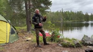 Три дня на таежном озере. Рыбалка в Карелии