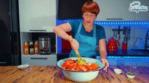 Салат из помидоров и огурцов на зиму Простой рецепт заготовки с перцем!