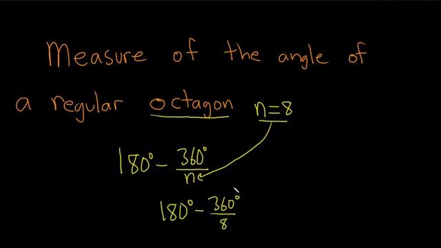 Find the Measure of the Angle of a Regular Octagon смотреть онлайн