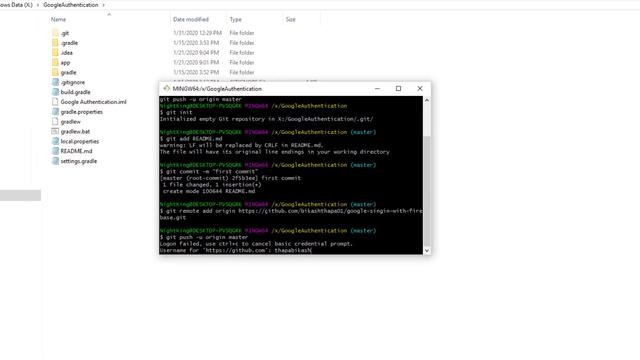 How to upload Android Project into Github | Basic Github with Gitbash Tutorial