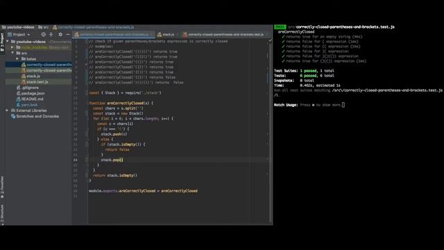 Correctly closed parentheses and brackets with TDD (Kata 5) смотреть онлайн