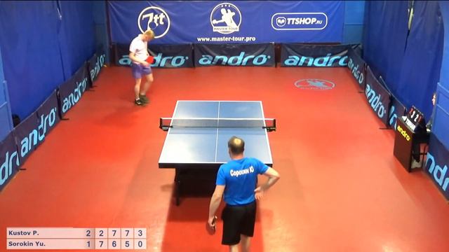 Настольный теннис матч 050119 16 Кустов Павел Сорокин Юрий за 5-6 место смотреть онлайн